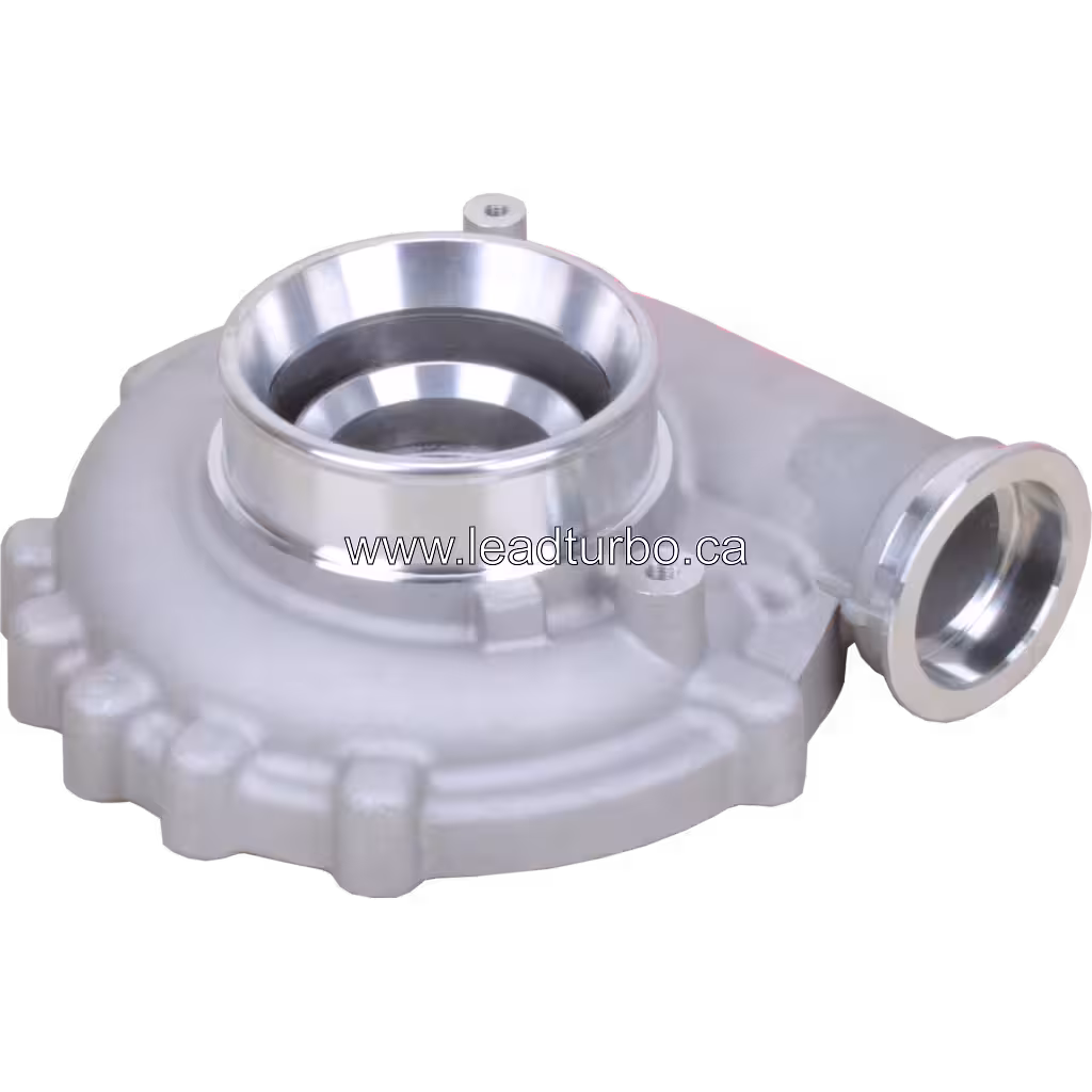 K27 Compressor Housing side view showing tangential outlet port