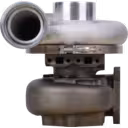 6505-55-5260 KTR110G-H44E turbocharger front view with silver compressor housing