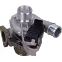 Front view of 9802446680 turbocharger assembly
