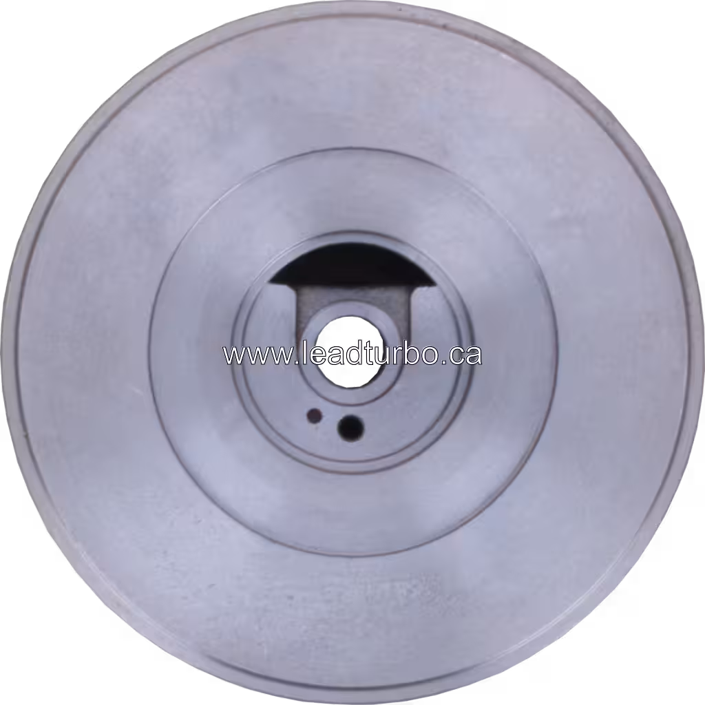 Vue de face du bearing housing 3537111 HX40W, flange circulaire avec rainures concentriques