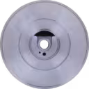 Vue de face du bearing housing 3537111 HX40W, flange circulaire avec rainures concentriques