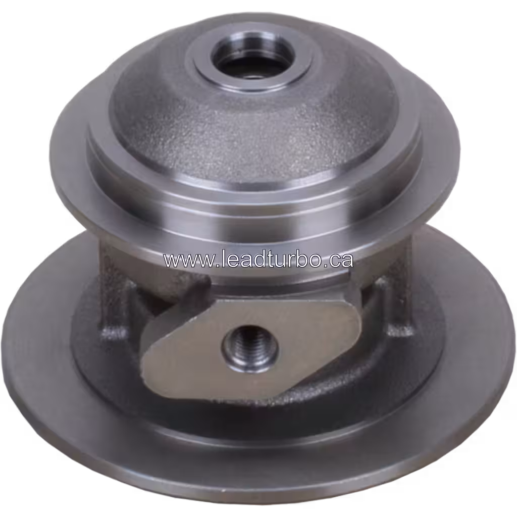 Bearing housing Cummins 4BTA 90HP vue supérieure avec ailettes de turbine visibles