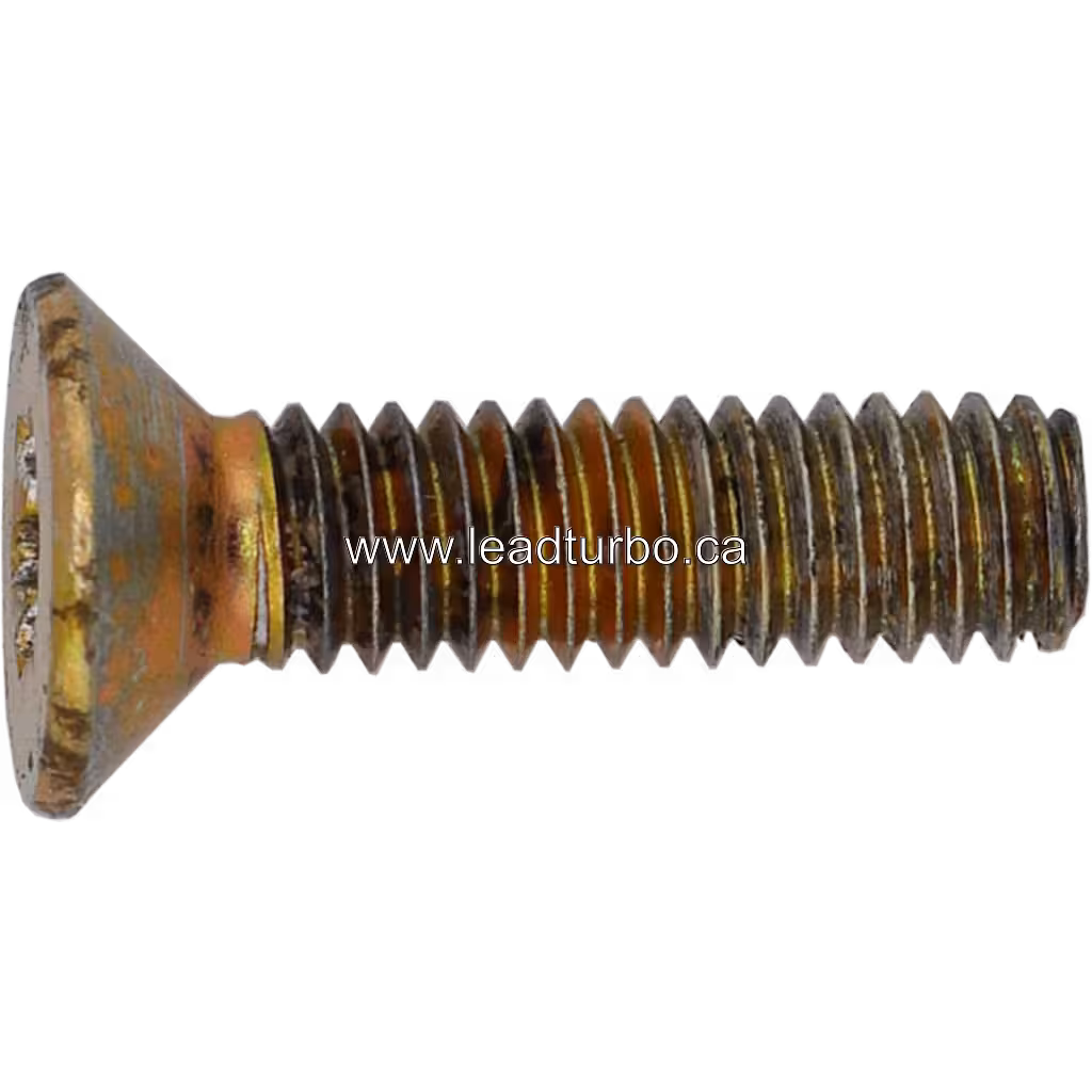 Vue de profil d'un bolt à embase avec tête à emboîtement étoilé