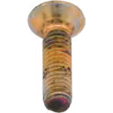 Vue de dessus de la tête d'un bolt montrant une rainure Torx