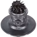 Vue de dessous du core turbo HINO W04CTI montrant la roue turbine
