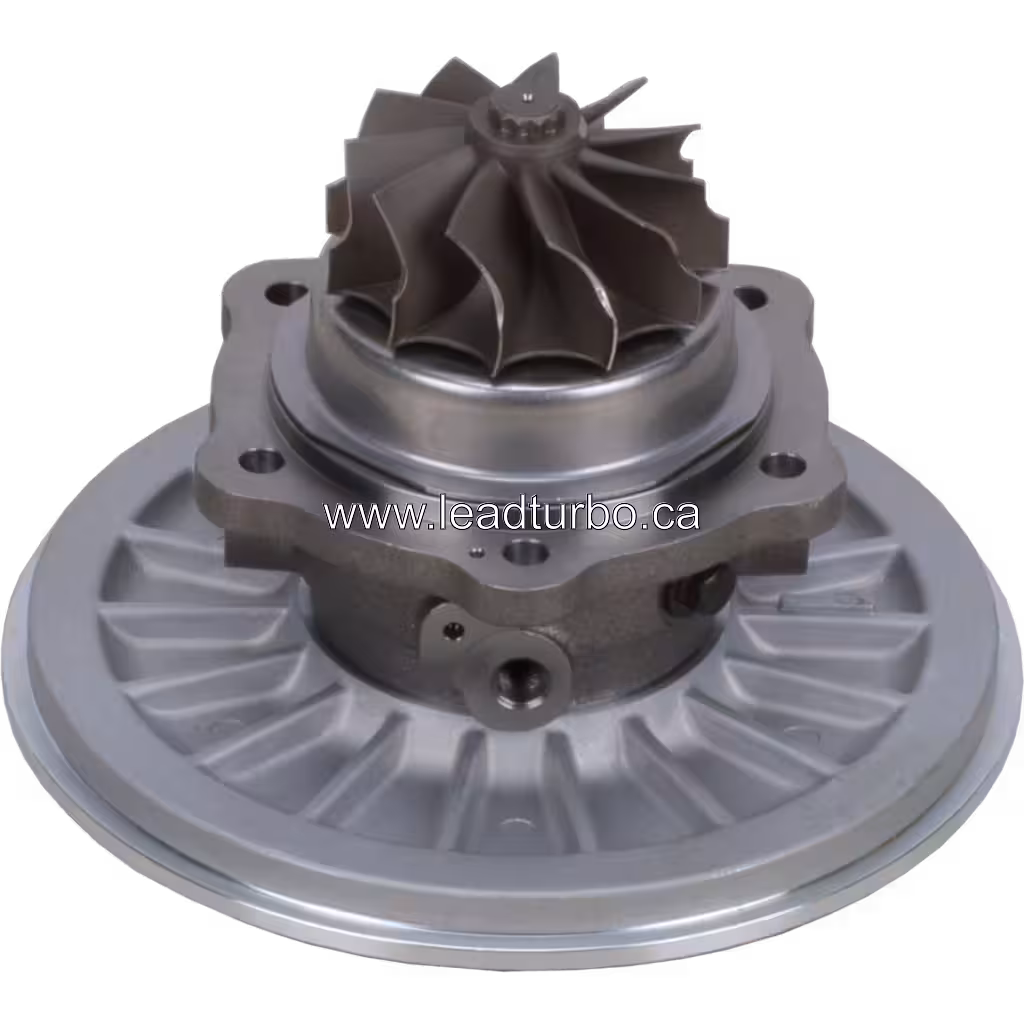 Core de turbocompresseur RHG8V vue inférieure montrant la roue turbine