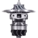 Vue avant du core de turbocompresseur TB4122 408105-0310 montrant les roues compresseur et turbine