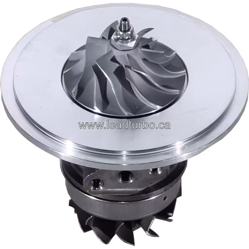 Vue supérieure du core TB4122 avec flange de montage et roue compresseur