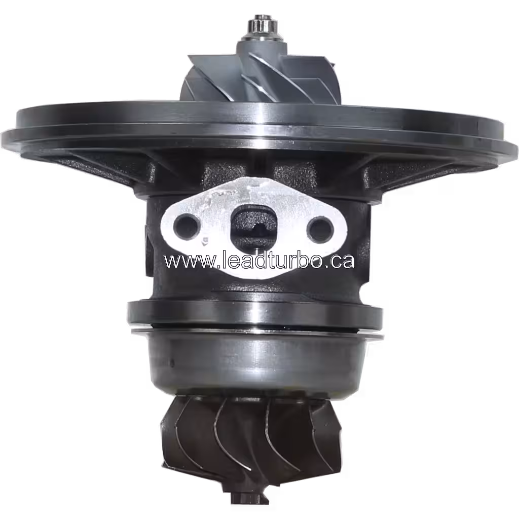 Vue avant du core de turbocompresseur FOR VA740016 avec roue compresseur polie