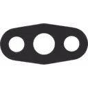 Side profile of thin black HX83 turbo gasket for Cummins QSK50