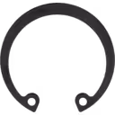 Top view of C-shaped HX83 retaining ring for Cummins QSK38