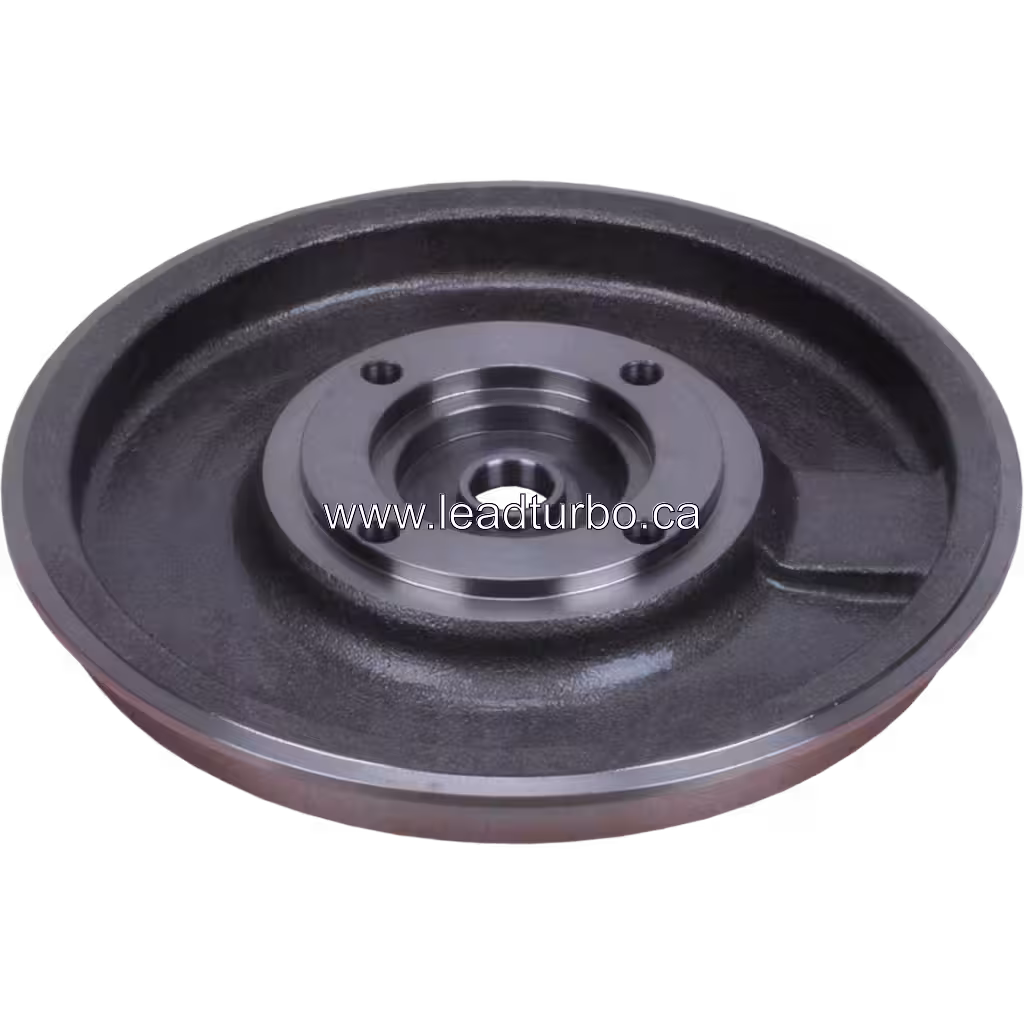 Plaque Arrière Turbo HX80 3594117 BP pour Cummins KTA19 bottom 45 degree view