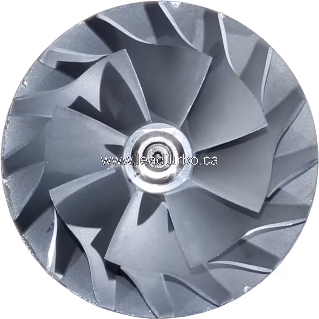 Profil latéral de la roue compresseur et turbine du Rotor Assy J96