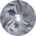Roue de compresseur 434244-0002 avec moyeu hexagonal et rainure de clavette visible