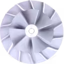 Roue de compresseur J96 5331-710-0033 CW vue 45 degrés