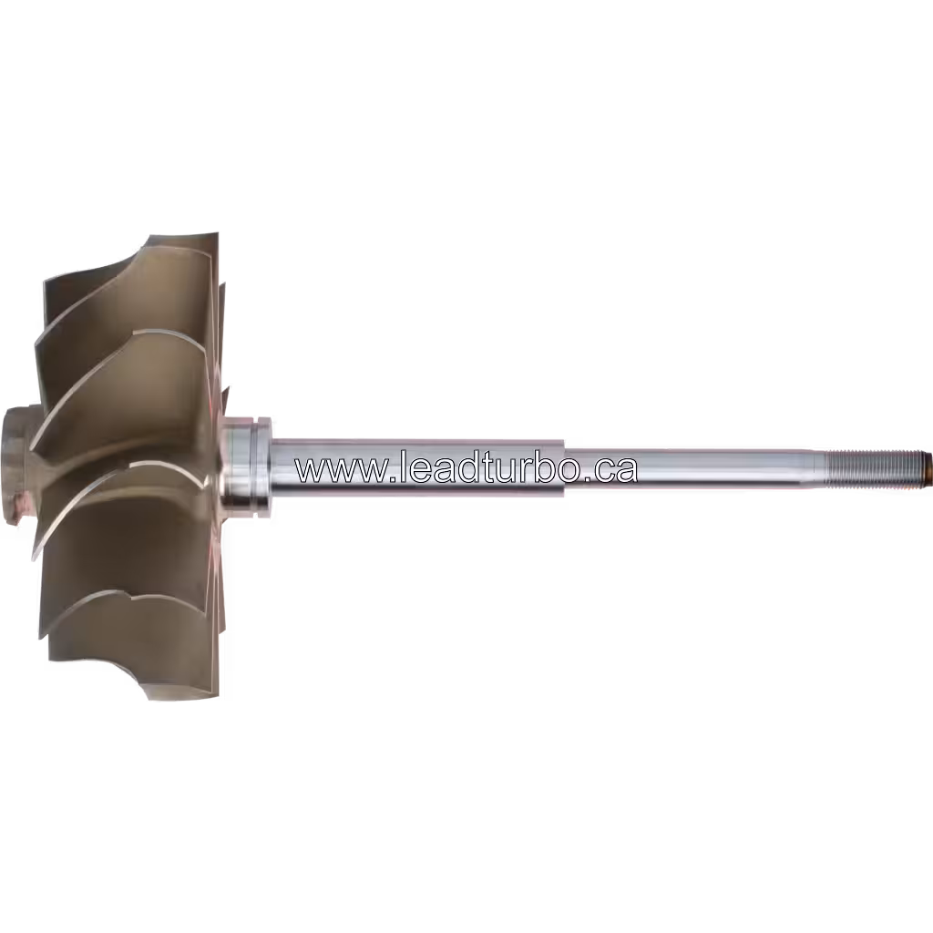 Roue de turbine FOR 2882102 TW avec aubes courbées et arbre fileté
