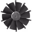 Détail de la roue de turbine en métal