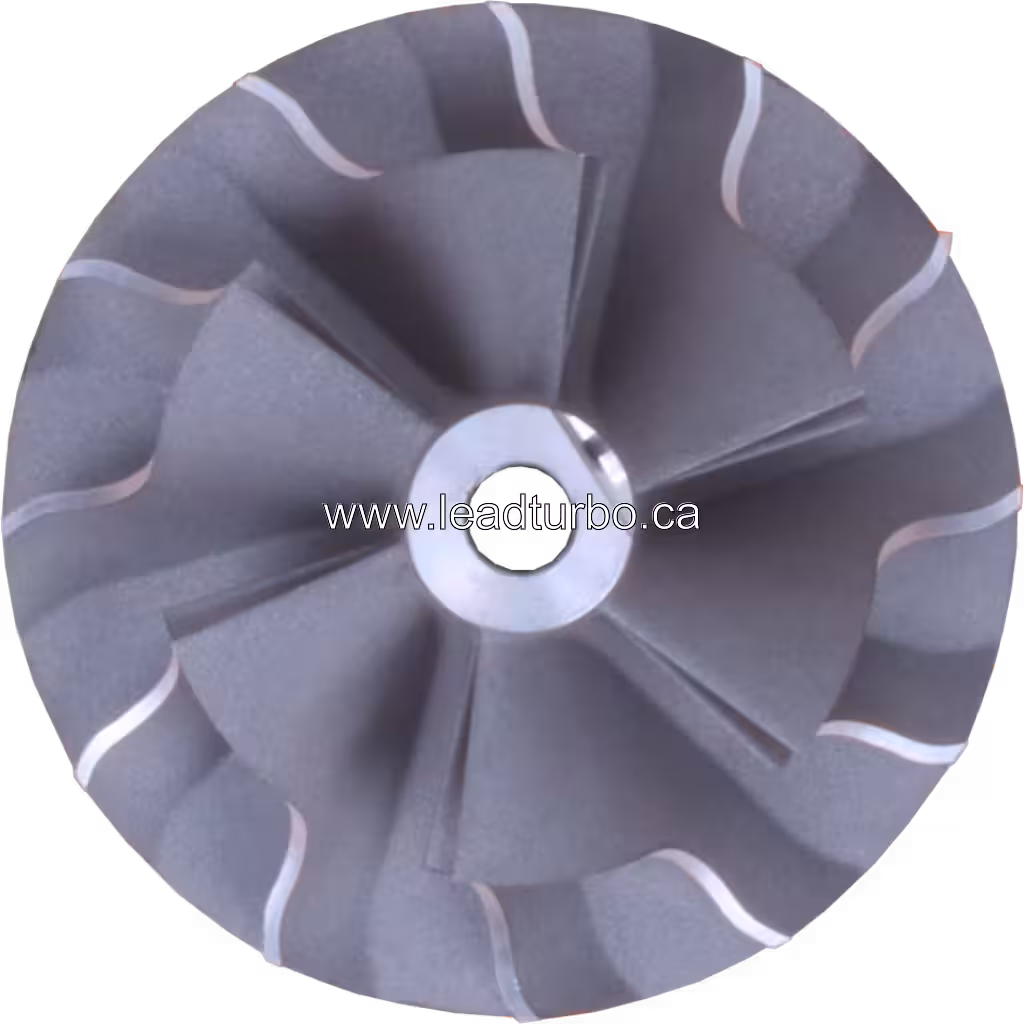 Back view of Deutz industrial engine compressor wheel, 04258199KZ CW