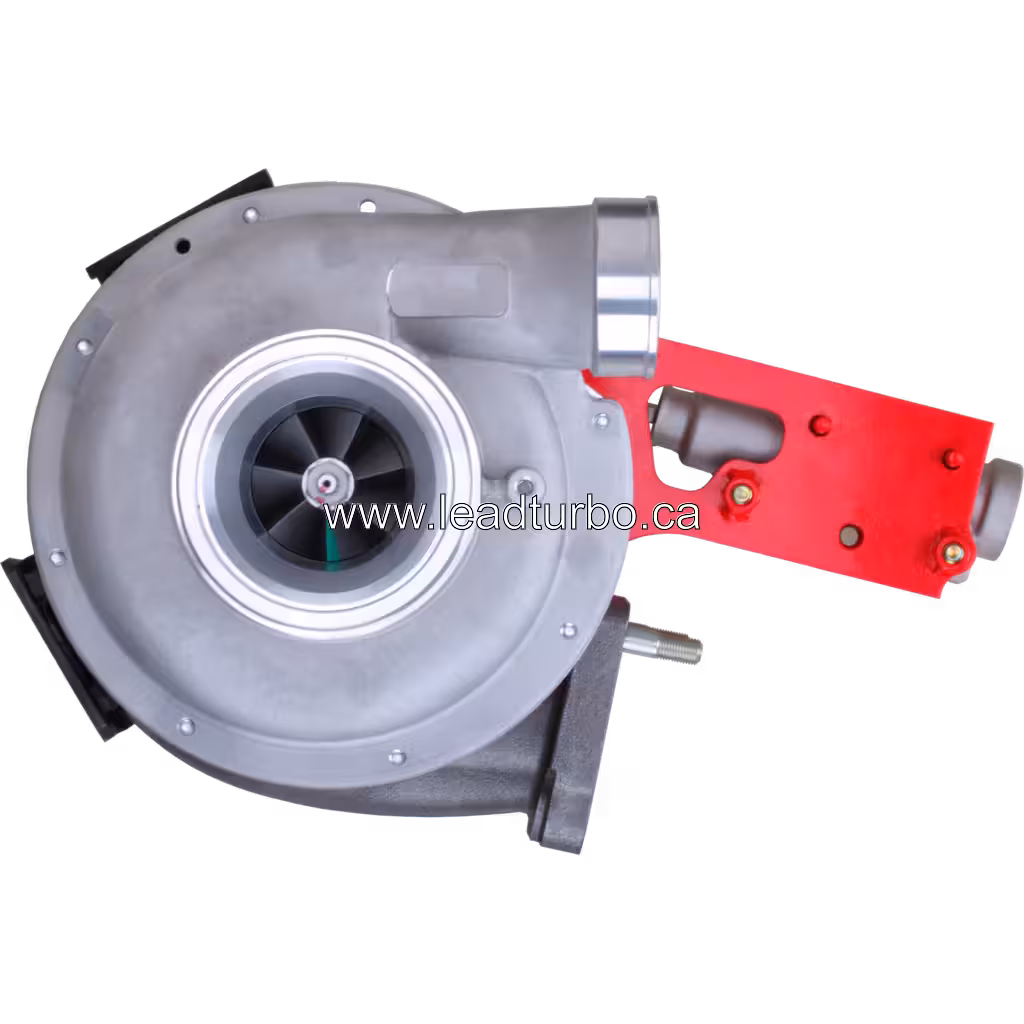 S1760-E0M10 RHG8V turbocharger front view with silver compressor housing