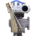 Turbocompresseur 1118010-F126 JP76K avec carter compresseur argenté et câble bleu