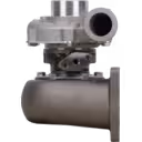 Vue avant du turbocompresseur 2674A396 TA3107 Perkins CA4 263 montrant la roue compresseur