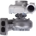Turbocompresseur 61560113227 J90S-02 vue avant avec carter compresseur argenté