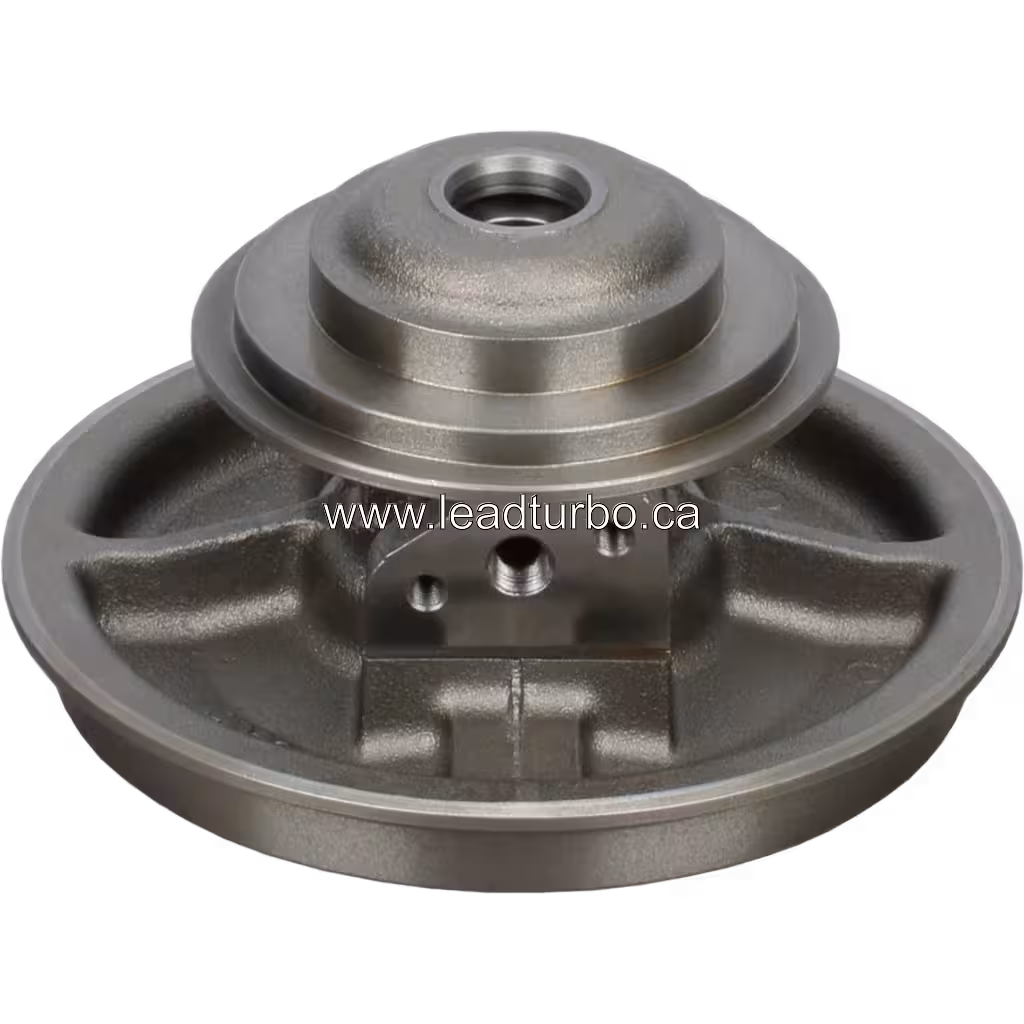 S400S061 bearing housing top view showing flange and threaded ports