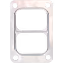 S400S062 turbo gasket top view, four corner bolt holes, brushed metallic finish, OEM reference 006179
