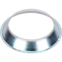 Top view of 3537916 turbo inlet baffle with open central bore