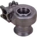 Cummins ISX2 turbine housing bottom view with mounting flange