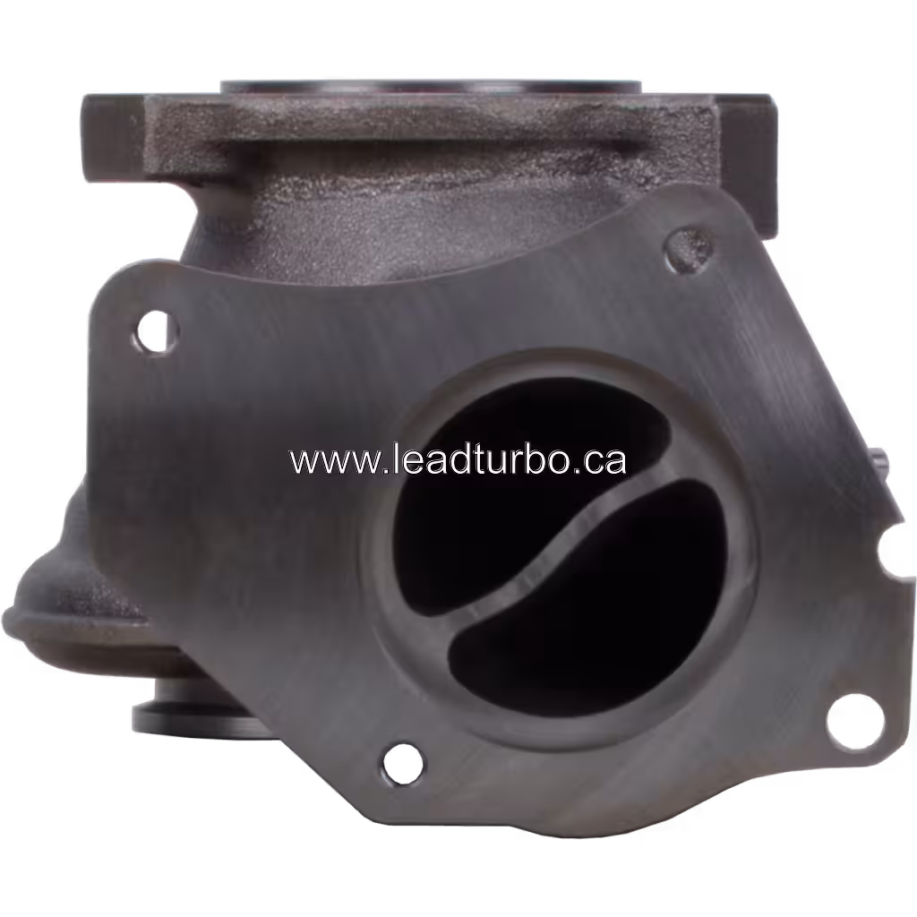 Front view of 49377-07300 TH TD04 turbine housing with flanged inlet