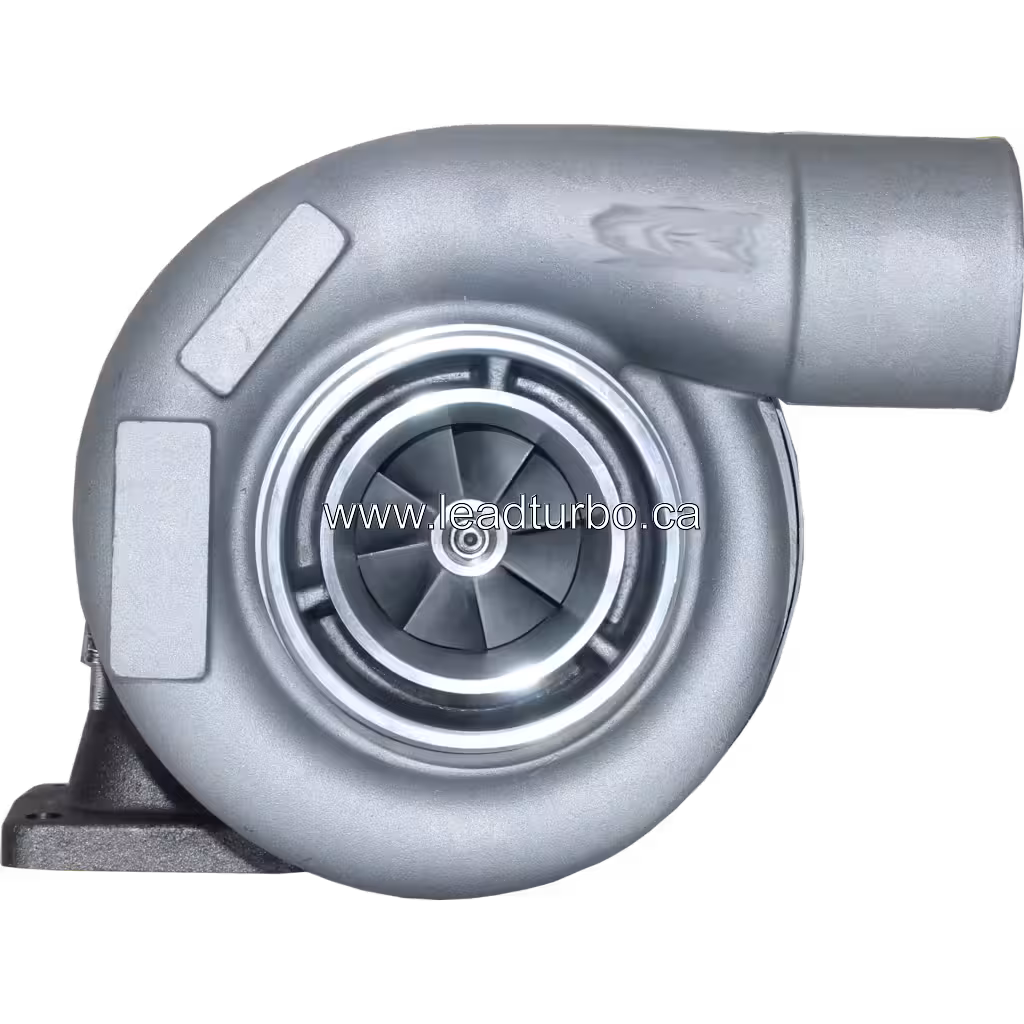 Front view of 6506-21-5010 KTR90-232E turbocharger showing compressor impeller