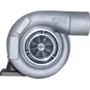 Front view of 6506-21-5010 KTR90-232E turbocharger showing compressor impeller