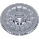 Machined metal back plate with four-hole bolt pattern for Perkins 1104C-44T