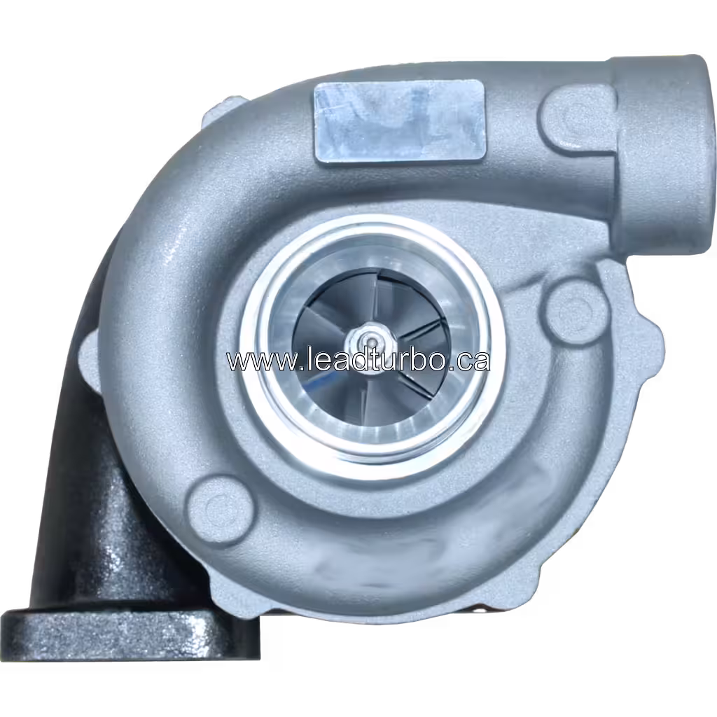 83959416 TA3119 turbocharger front view showing silver compressor housing and impeller