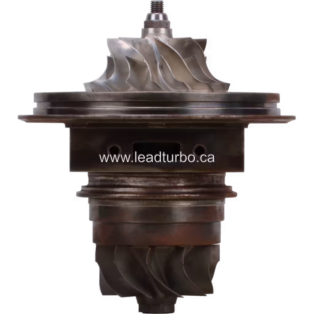 Core turbo 178844 S510C004 vue frontale avec roue turbine et compresseur