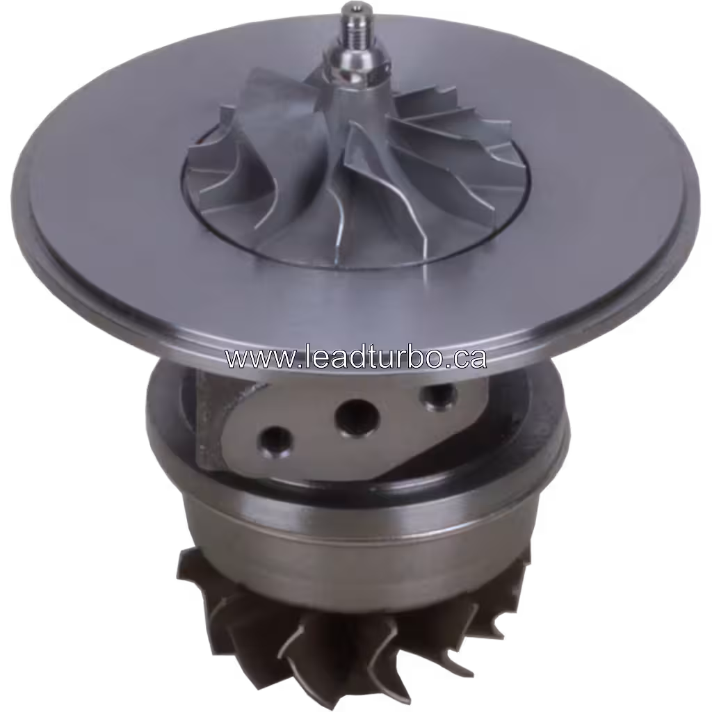 Vue de dessus à 45 degrés du core de turbocompresseur 3LM319