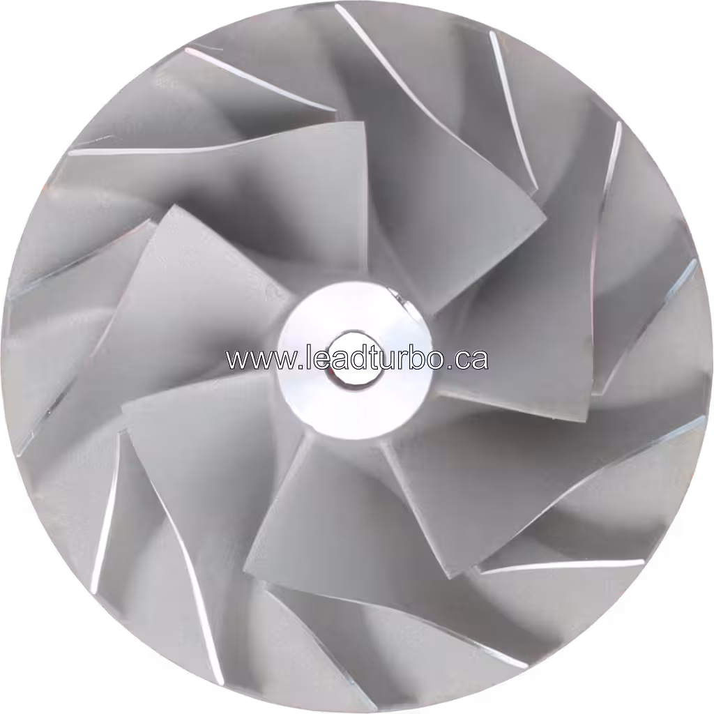 Roue de compresseur 3593629 HX55 pour Volvo D12A 420HP top view