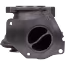 Turbine housing TD04 49377-07300 TH vue de face, métal gris mat