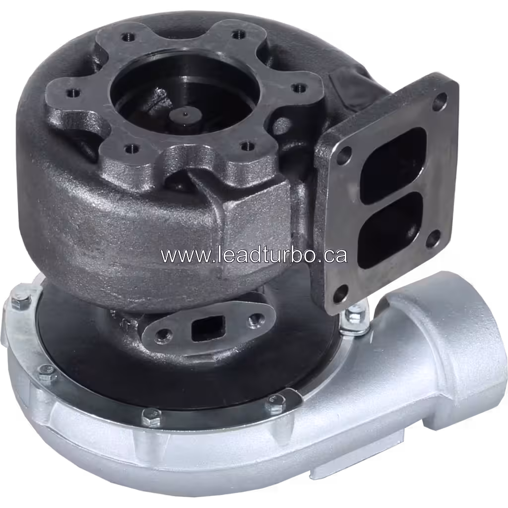 Volvo TD100E turbocharger assembly side view