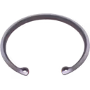 Turbocharger retaining ring close-up