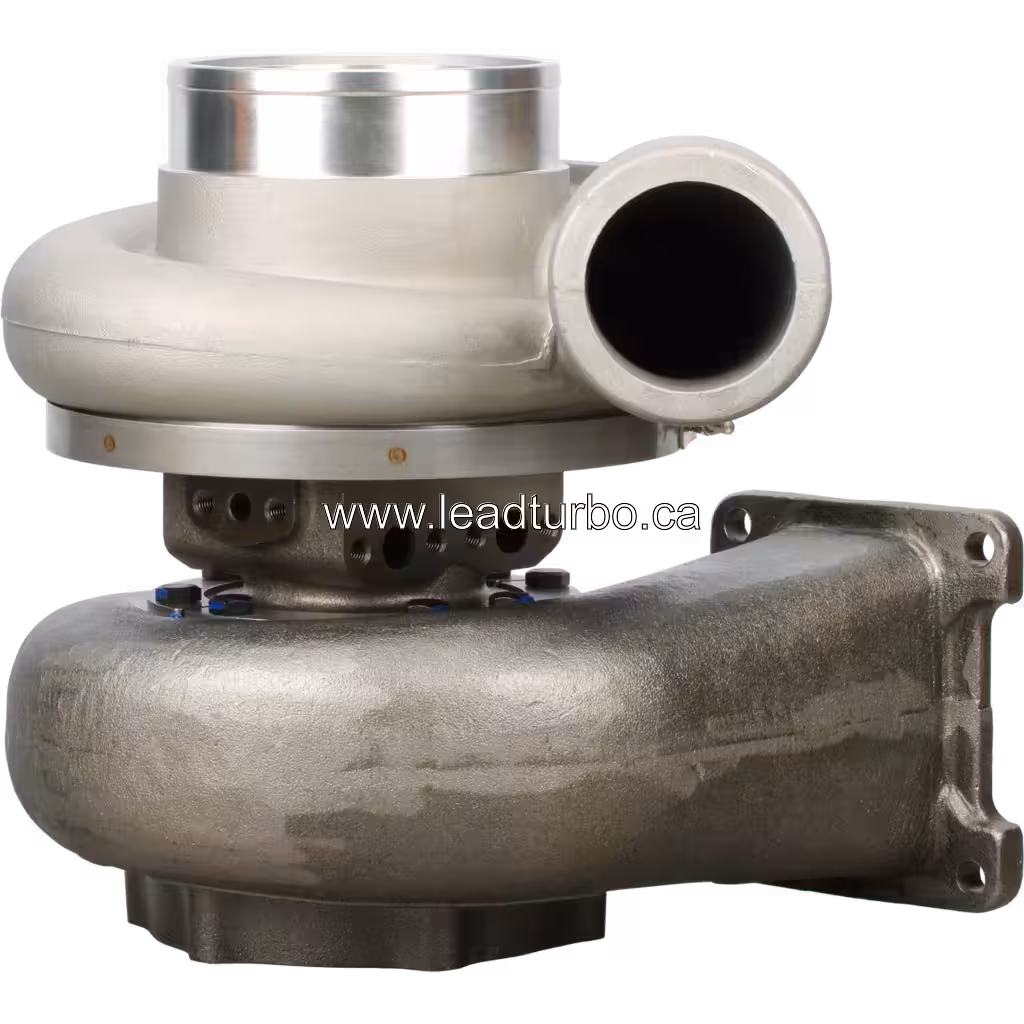 Turbocompresseur 6502-52-5020 KTR130-33BAW vue avant avec carter compresseur argenté