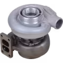 Turbocompresseur MAN D0836LUH02 5109100-7314 vue de dessus à 45 degrés montrant l'entrée compresseur circulaire