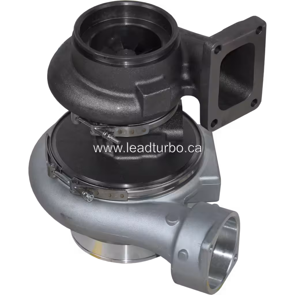 Turbocompresseur SE652CJ TD09L-34QRC pour Perkins 4006T et Cummins bottom 45 degree view