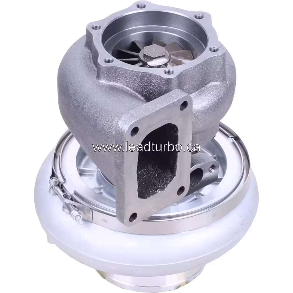 Turbocompresseur de remplacement 6505-71-5030 KTR110M-432A pour Komatsu PC600-8E bottom 45 degree view