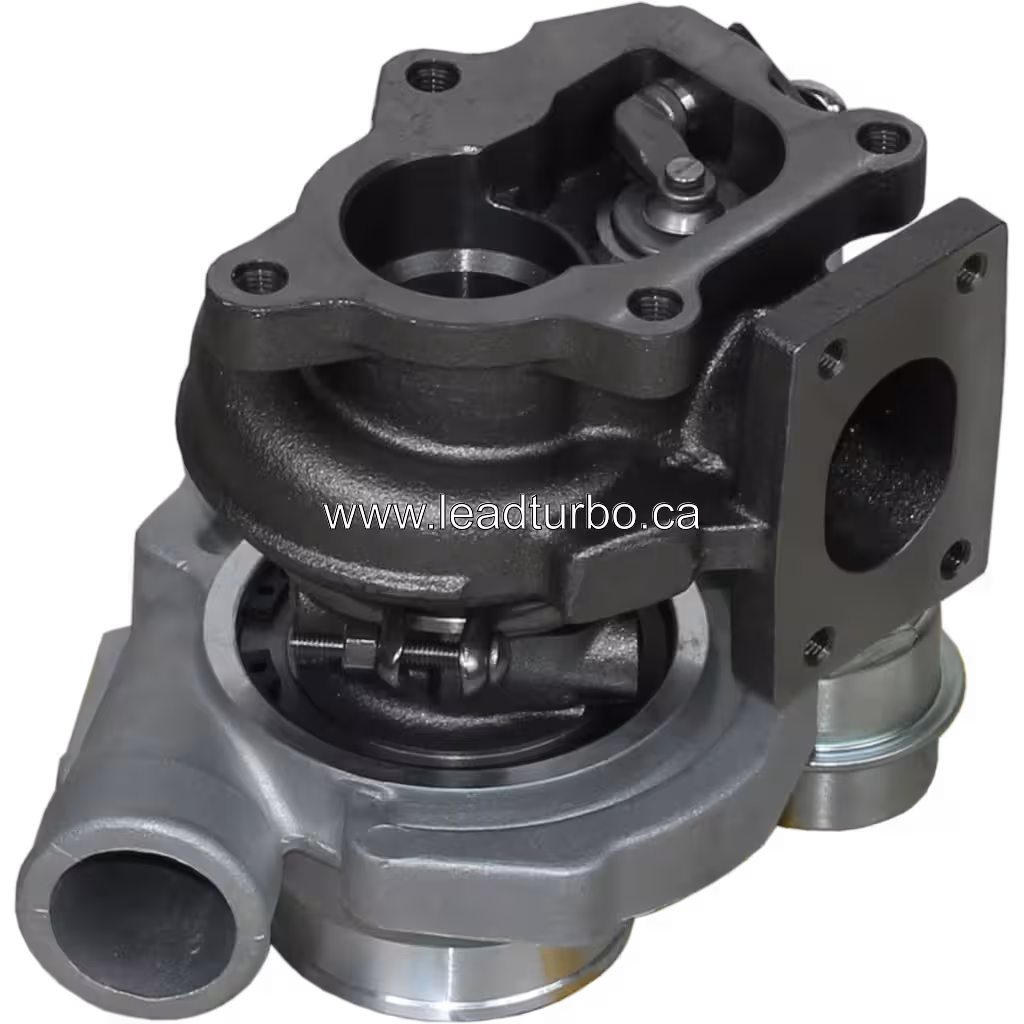 4037195 HX25W Turbocharger Replacement for IVECO Earth Moving Backhoe Loader bottom 45 degree view