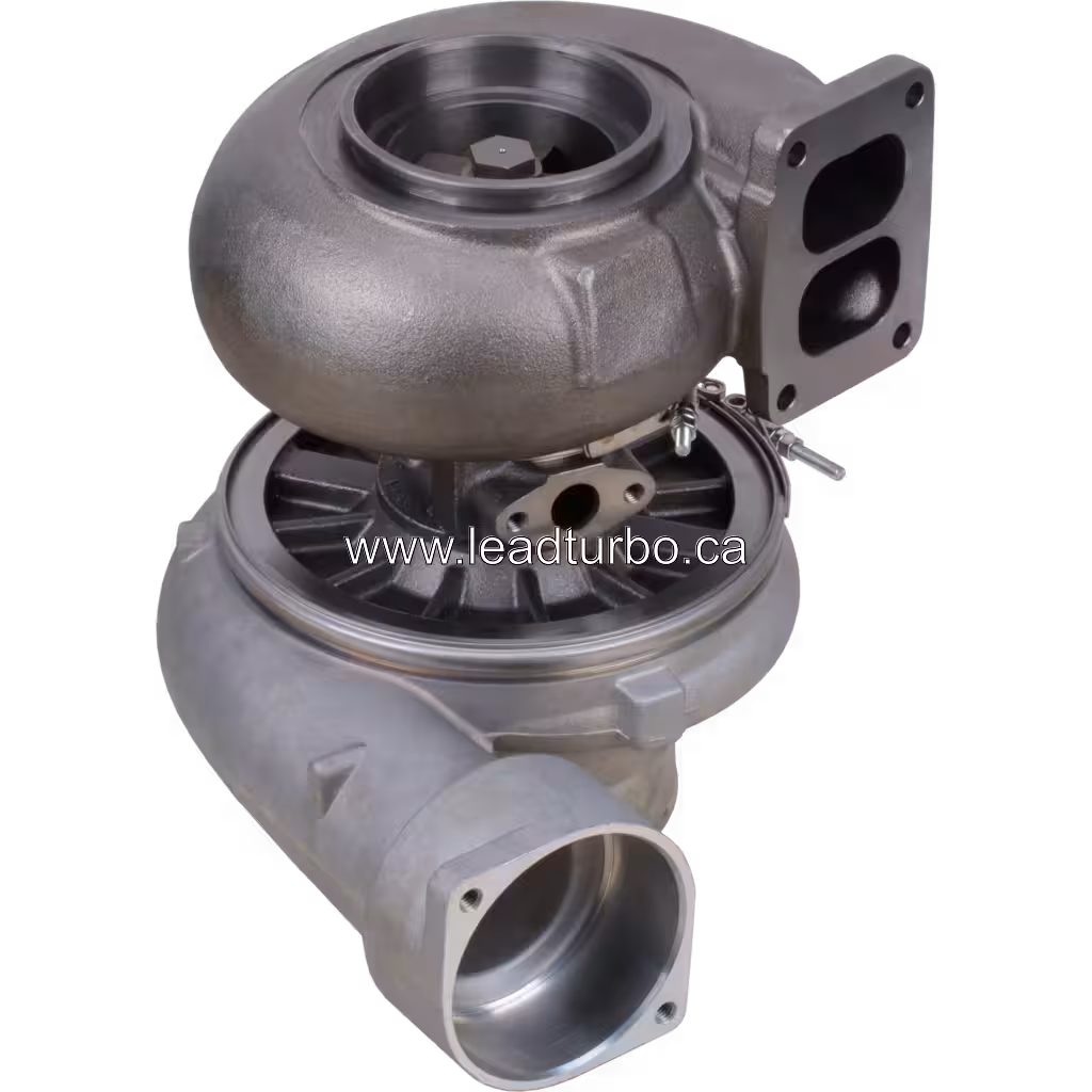 701756-5013S turbocharger bottom view for CAT 3406E application