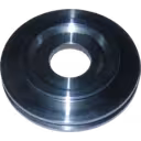 Back plate 167744 pour turbo J96, vue supérieure avec rainures concentriques