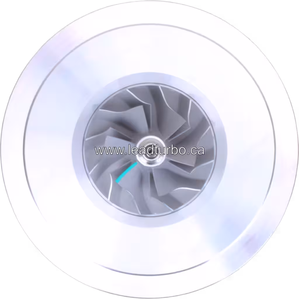 Vue avant du core GT2259LS FOR 24100-4631 avec roue compresseur et turbine