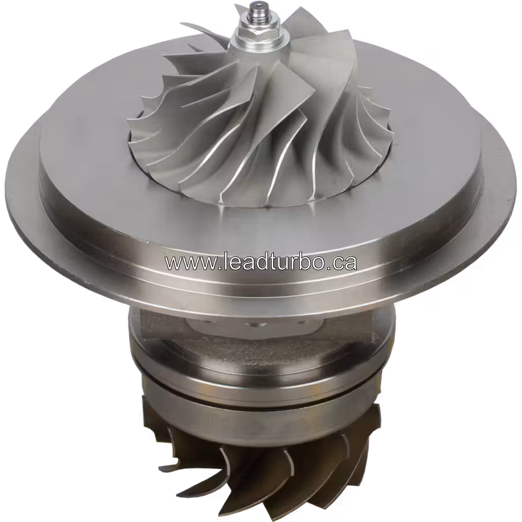 Core de turbocompresseur Komatsu SAA6D140E-5 vue de dessus 45 degrés